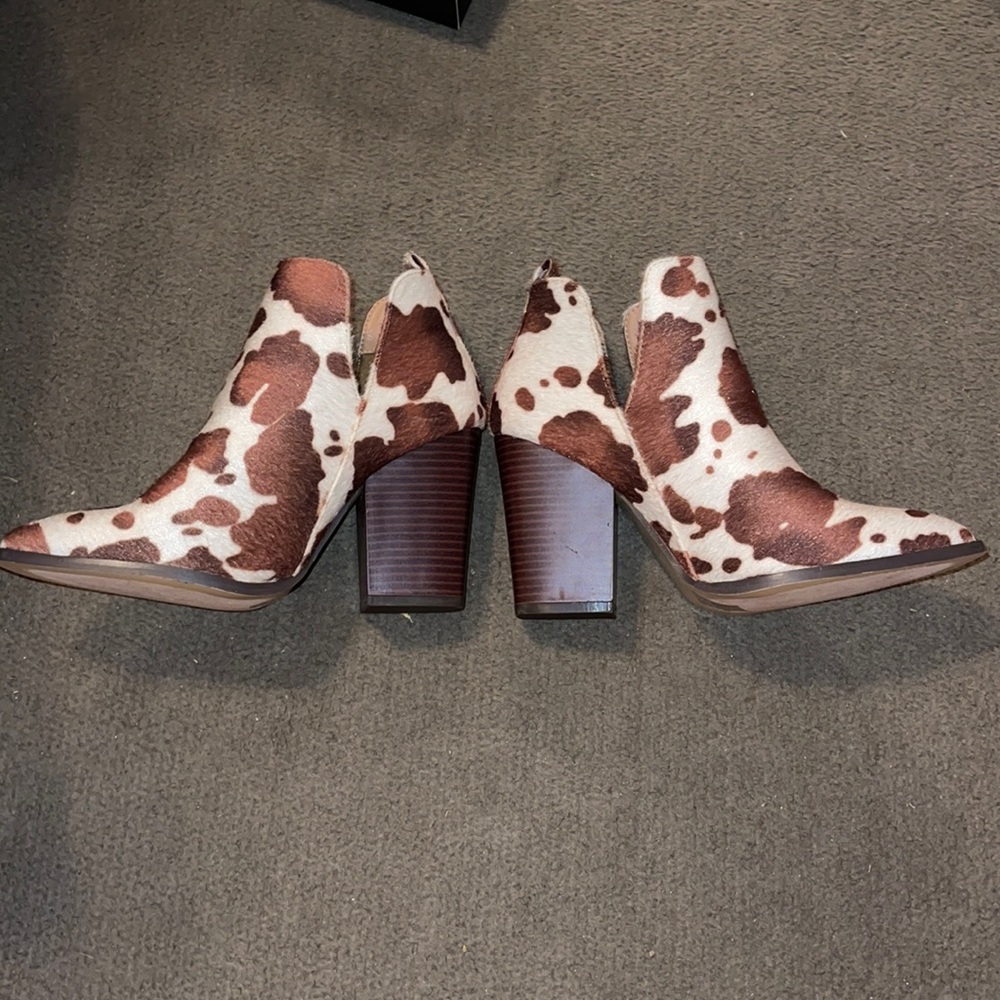 COPY - Cow Print Booties
